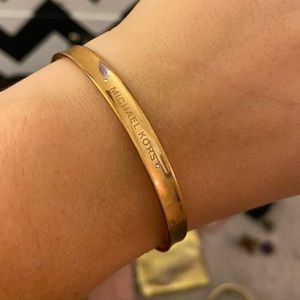 Michael Kors rose gold cuff bracelet